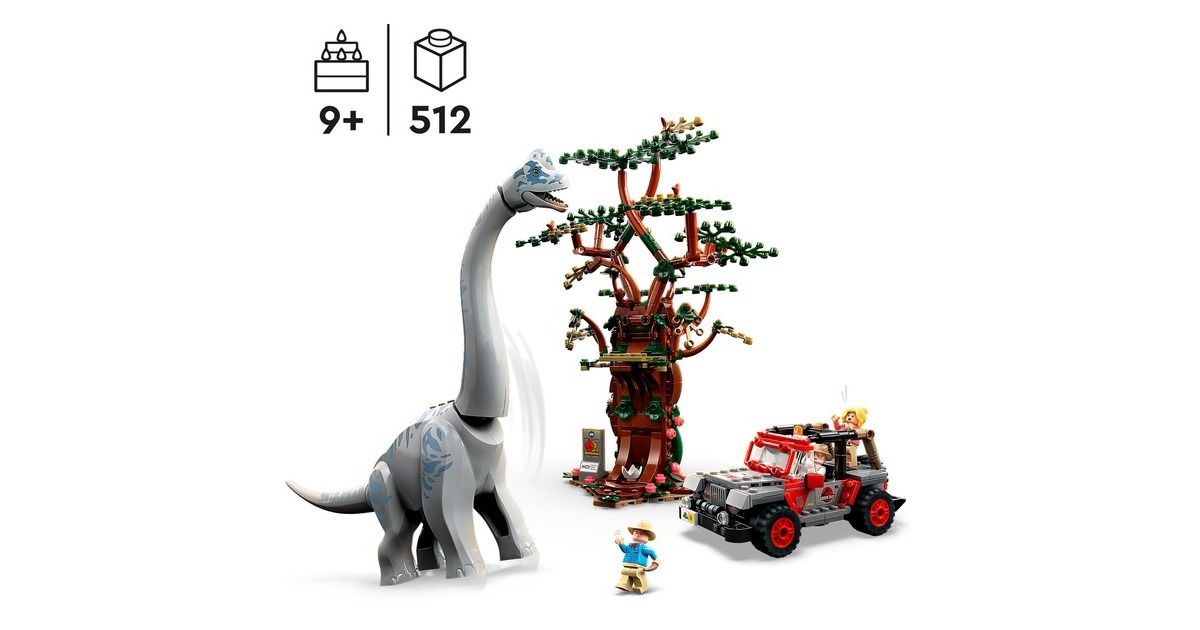 LEGO 76960 Jurassic World Entdeckung des Brachiosaurus, Konstruktionsspielzeug