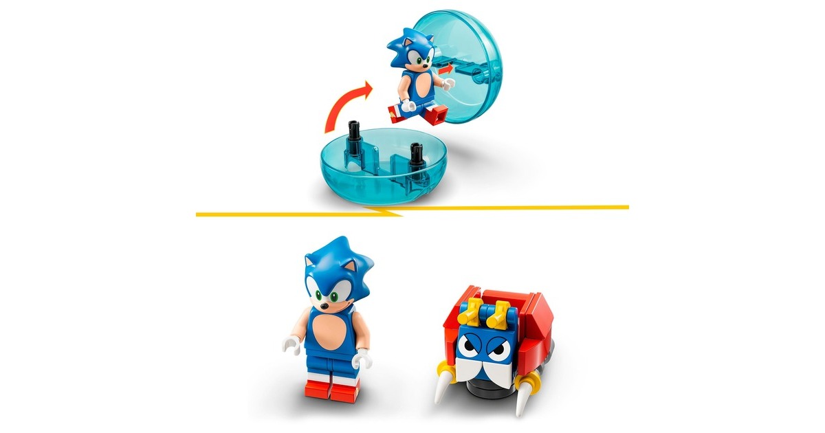 LEGO 76990 Sonic the Hedgehog Sonics Kugel-Challenge, Konstruktionsspielzeug