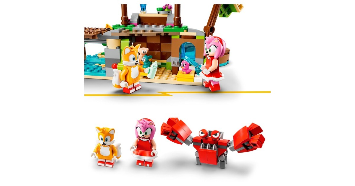 LEGO 76992 Sonic the Hedgehog Amys Tierrettungsinsel, Konstruktionsspielzeug