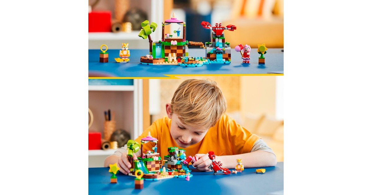 LEGO 76992 Sonic the Hedgehog Amys Tierrettungsinsel, Konstruktionsspielzeug