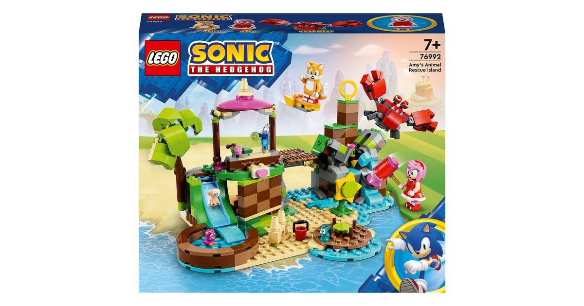 LEGO 76992 Sonic the Hedgehog Amys Tierrettungsinsel, Konstruktionsspielzeug