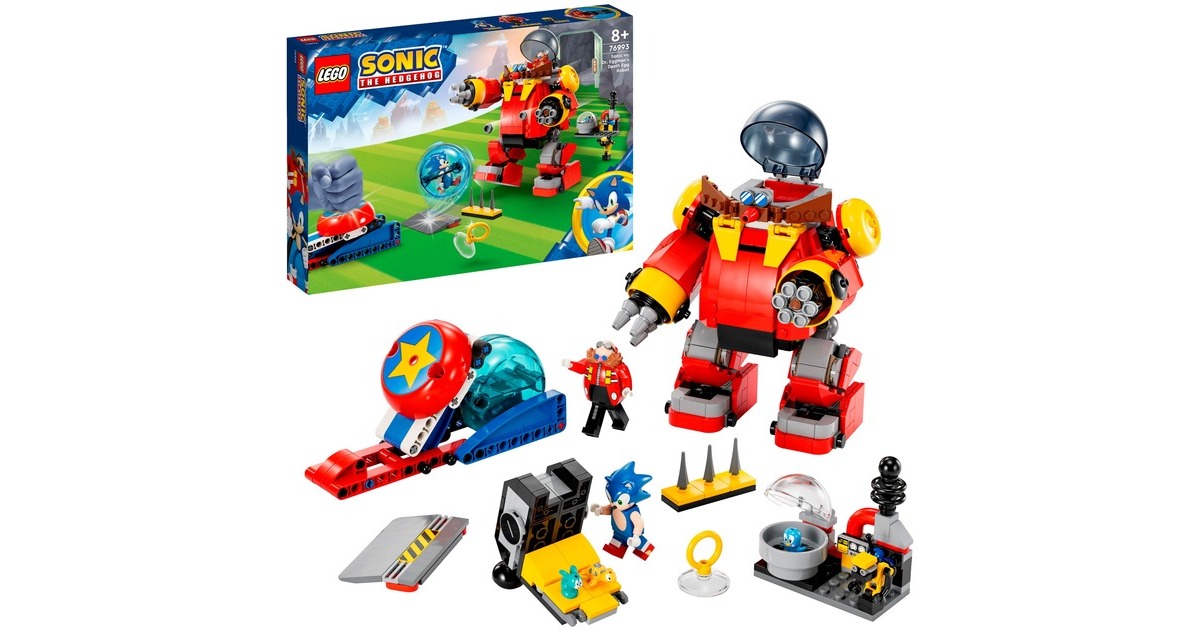 LEGO 76993 Sonic the Hedgehog Sonic vs. Dr. Eggmans Death Egg Robot, Konstruktionsspielzeug LEGO 76993 Sonic the Hedgehog Sonic vs. Dr. Eggmans Death Egg Robot, Konstruktionsspielzeug
