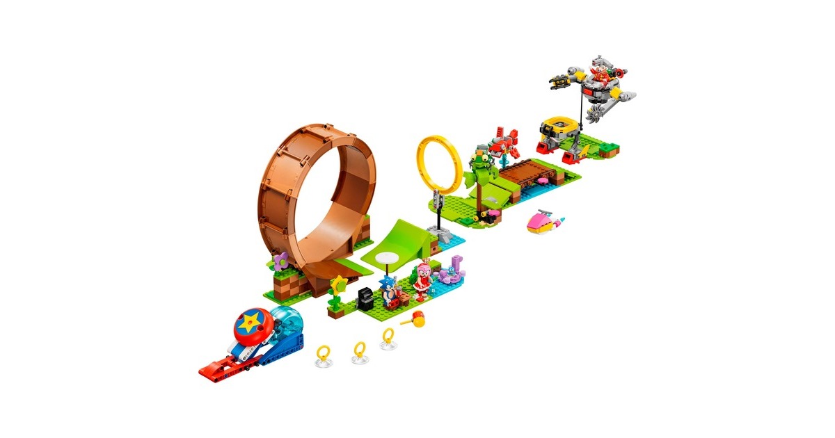LEGO 76994 Sonic the Hedgehog Sonics Looping-Challenge in der Green Hill Zone, Konstruktionsspielzeug