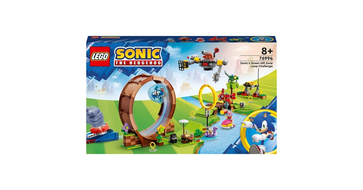 LEGO 76994 Sonic the Hedgehog Sonics Looping-Challenge in der Green Hill Zone, Konstruktionsspielzeug