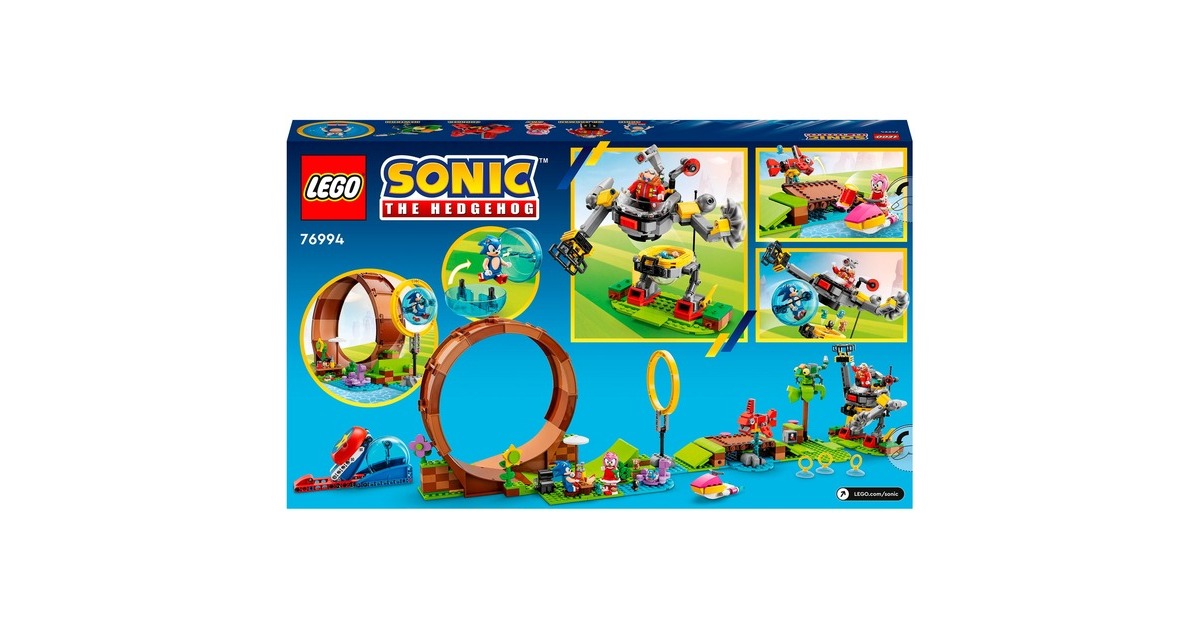 LEGO 76994 Sonic the Hedgehog Sonics Looping-Challenge in der Green Hill Zone, Konstruktionsspielzeug