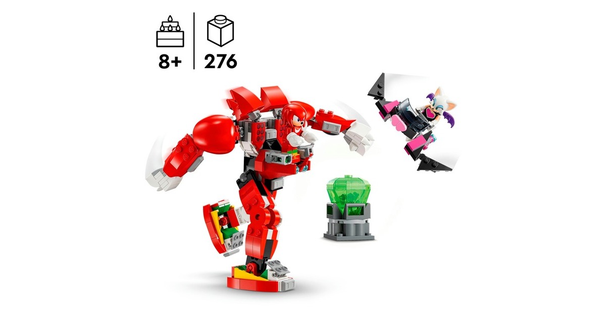 LEGO 76996 Sonic the Hedgehog Knuckles' Wächter-Mech, Konstruktionsspielzeug