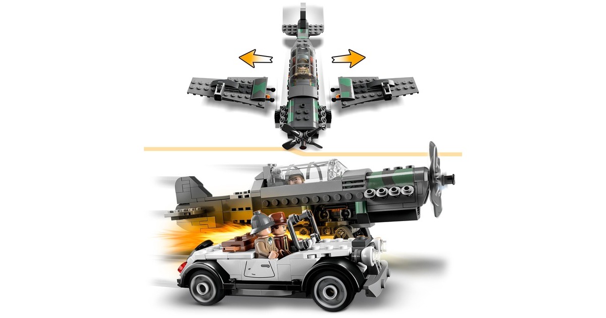 LEGO 77012 Indiana Jones Flucht vor dem Jagdflugzeug, Konstruktionsspielzeug(Outlet)