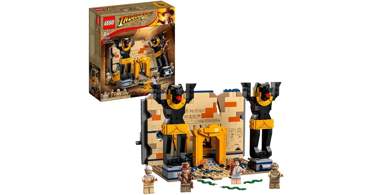 LEGO 77013 Indiana Jones Flucht aus dem Grabmal, Konstruktionsspielzeug LEGO 77013 Indiana Jones Flucht aus dem Grabmal, Konstruktionsspielzeug