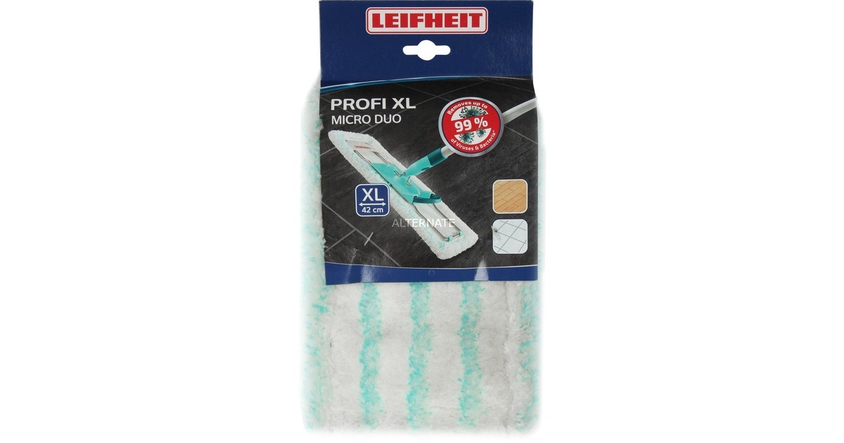 LEIFHEIT Wischbezug Profi XL micro duo(weiß/hellblau)