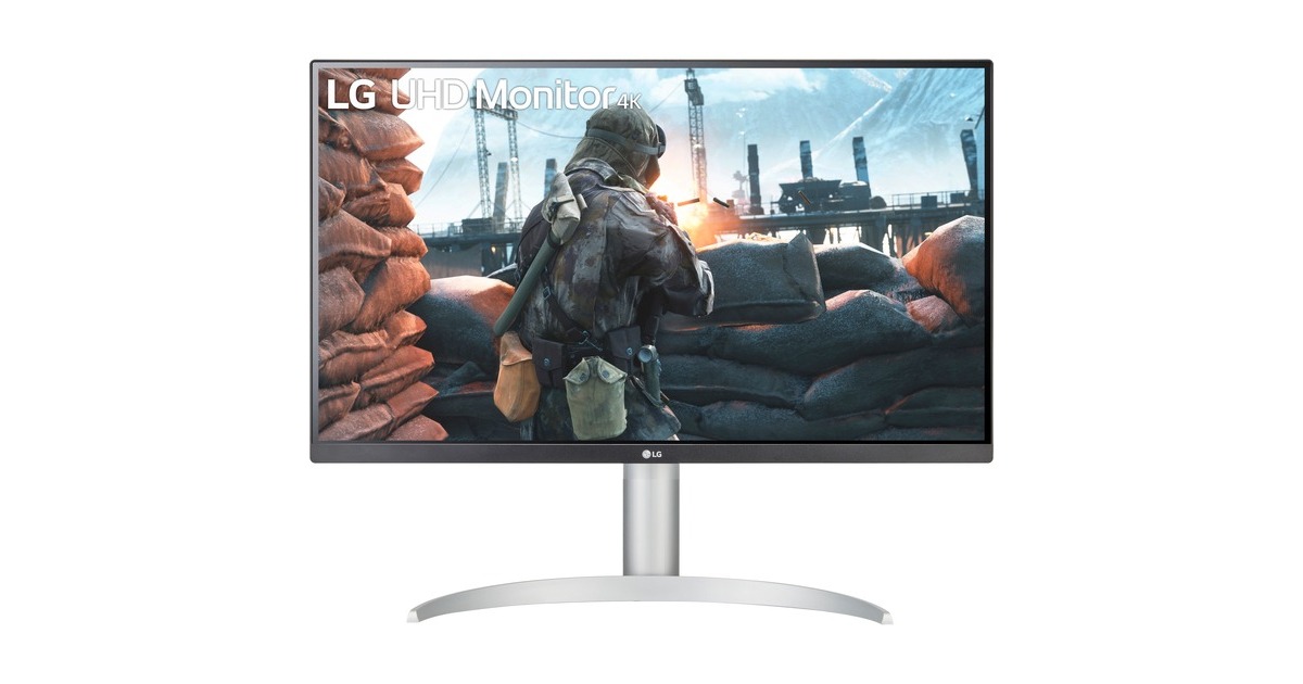 LG 27UP650P-W, LED-Monitor(68 cm (27 Zoll), silber, UltraHD/4K, IPS, AMD Free-Sync)