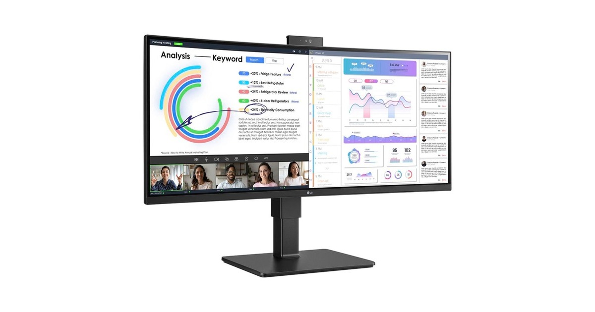 LG 34BQ77QC-B, LED-Monitor(87.72 cm (34 Zoll), schwarz, WQHD, IPS, HDMI, DisplayPort, USB-C)