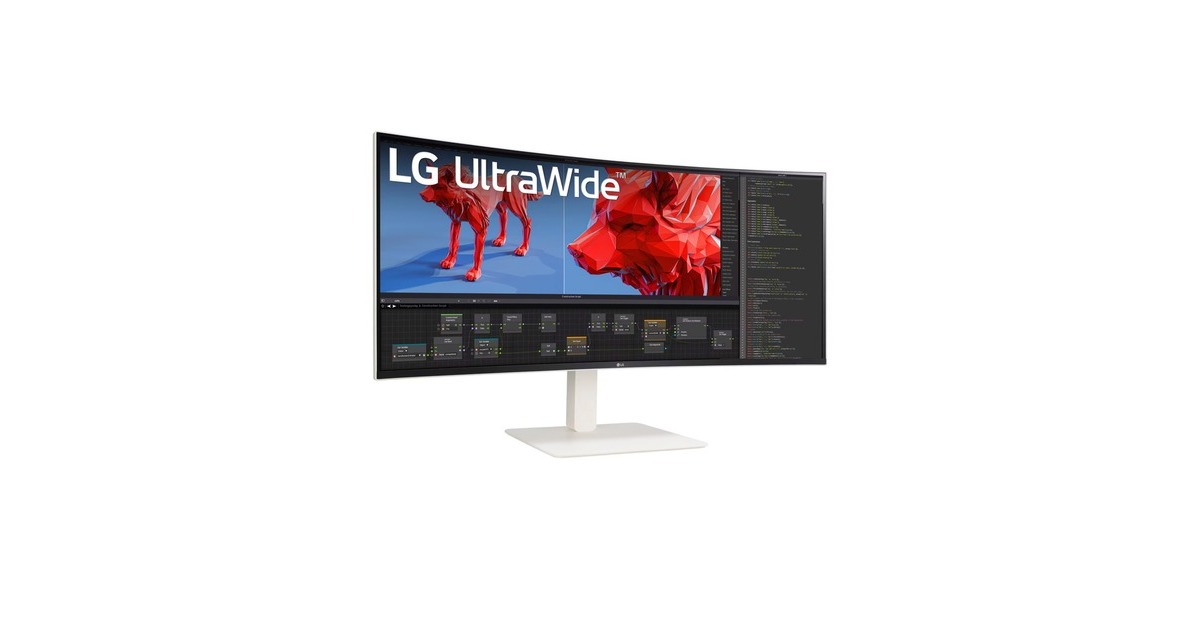 LG 38WR85QC-W, LED-Monitor(95.3 cm (37.5 Zoll), weiß, UWQHD+, Nano-IPS, Curved, AMD Free-Sync Premium Pro, Nvidia G-Sync kompatibel, 144Hz Panel)