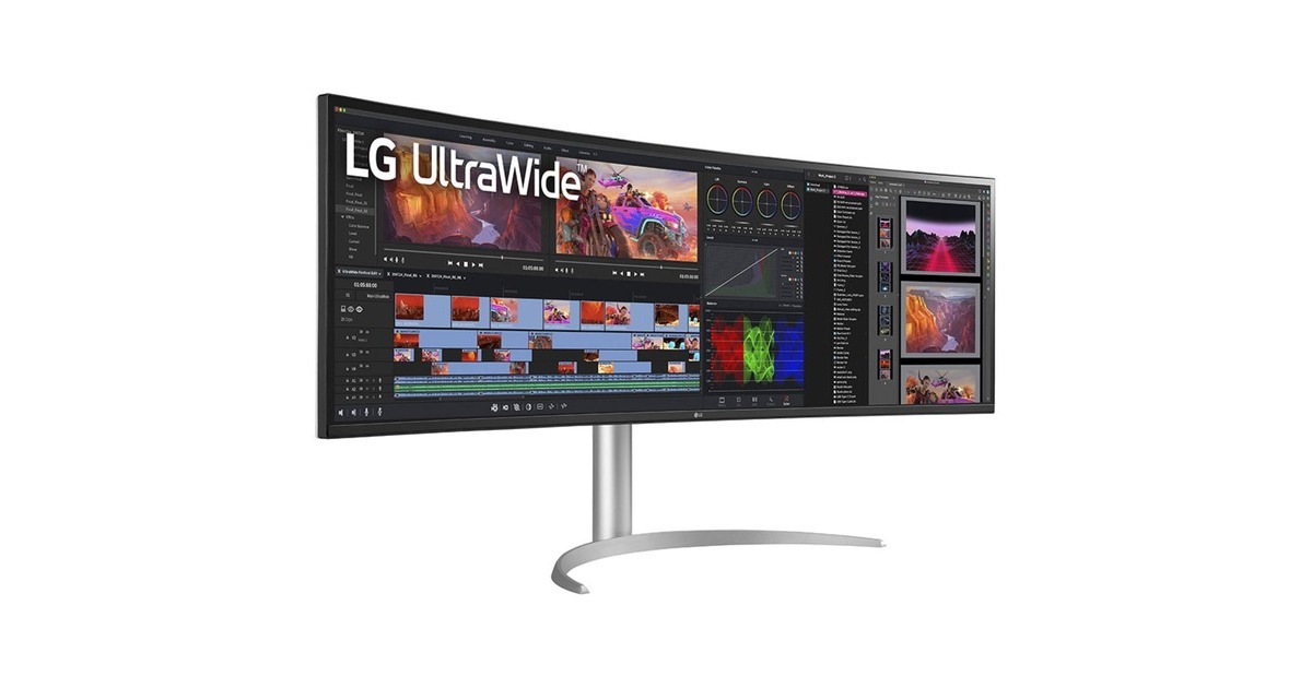 LG 49WQ95X-W, LED-Monitor(124 cm (49 Zoll), weiß/silber, DQHD, IPS, Free + G-Sync, 144Hz Panel) LG 49WQ95X-W, LED-Monitor(124 cm (49 Zoll), weiß/silber, DQHD, IPS, Free + G-Sync, 144Hz Panel)