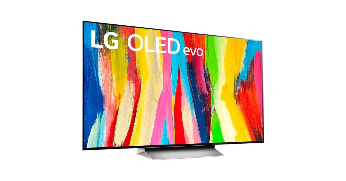 LG OLED77C22LA, OLED-Fernseher(195 cm (77 Zoll), schwarz, UltraHD/4K, HDMI 2.1, Triple Tuner, 120Hz Panel)
