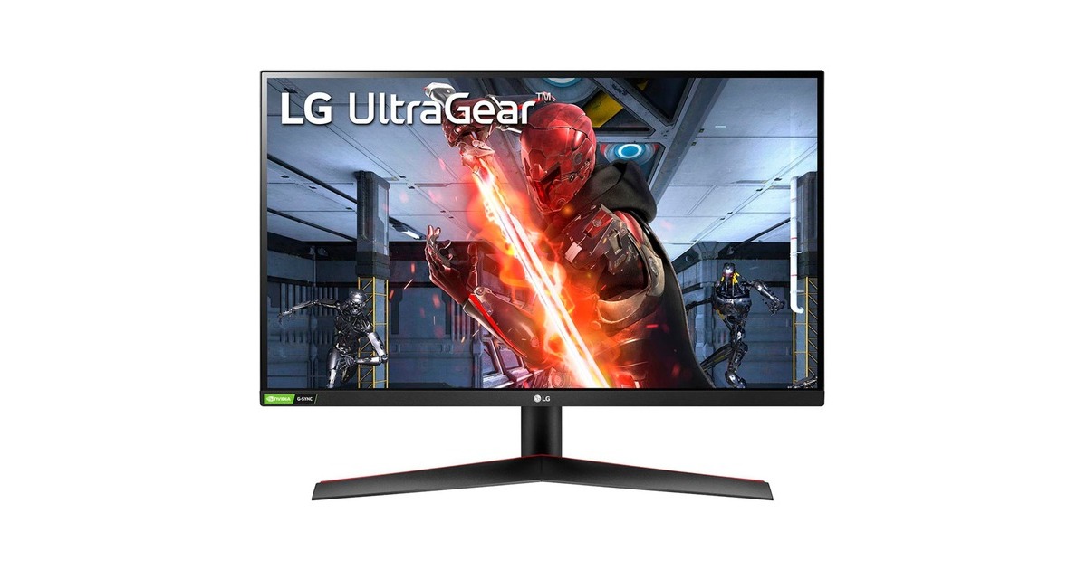 LG UltraGear 27GN800P-B, Gaming-Monitor(68.5 cm (27 Zoll), schwarz/rot, QHD, IPS, HDMI, DisplayPort, G-Sync kompatibel, AMD Free-Sync Premium, 144Hz Panel, Outlet)
