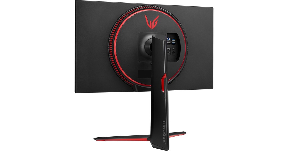 LG UltraGear 27GP850P-B, Gaming-Monitor(68.5 cm (27 Zoll), schwarz/rot, QHD, Nano IPS, HDMI, DisplayPort, G-Sync kompatibel, Free-Sync Premium, USB, 165Hz Panel)