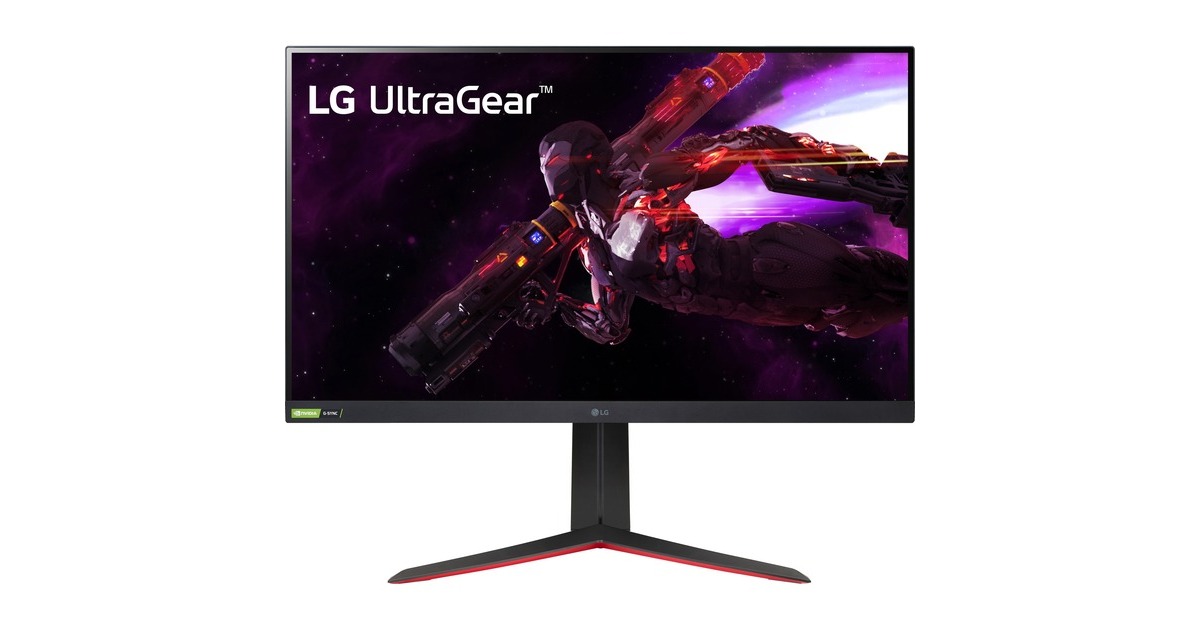 LG UltraGear 32GP850-B, Gaming-Monitor(80 cm (32 Zoll), schwarz/rot, QHD, IPS, AMD Free-Sync Premium, NVIDIA G-Sync kompatibel, HDR, 165Hz Panel)