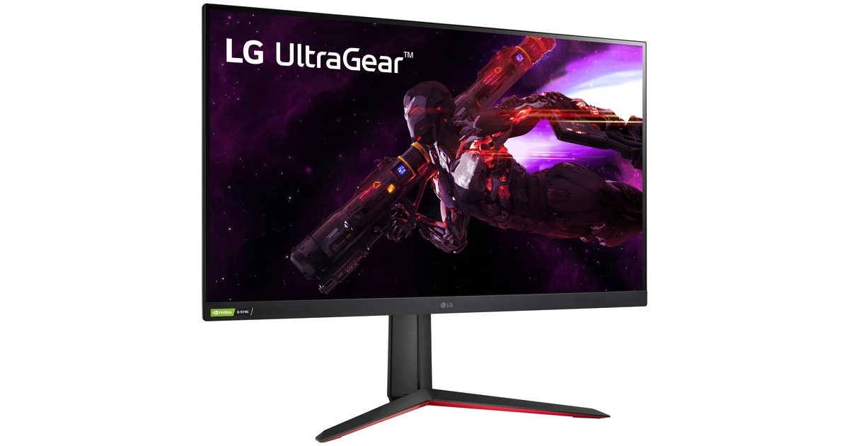 LG UltraGear 32GP850-B, Gaming-Monitor(80 cm (32 Zoll), schwarz/rot, QHD, IPS, AMD Free-Sync Premium, NVIDIA G-Sync kompatibel, HDR, 165Hz Panel)