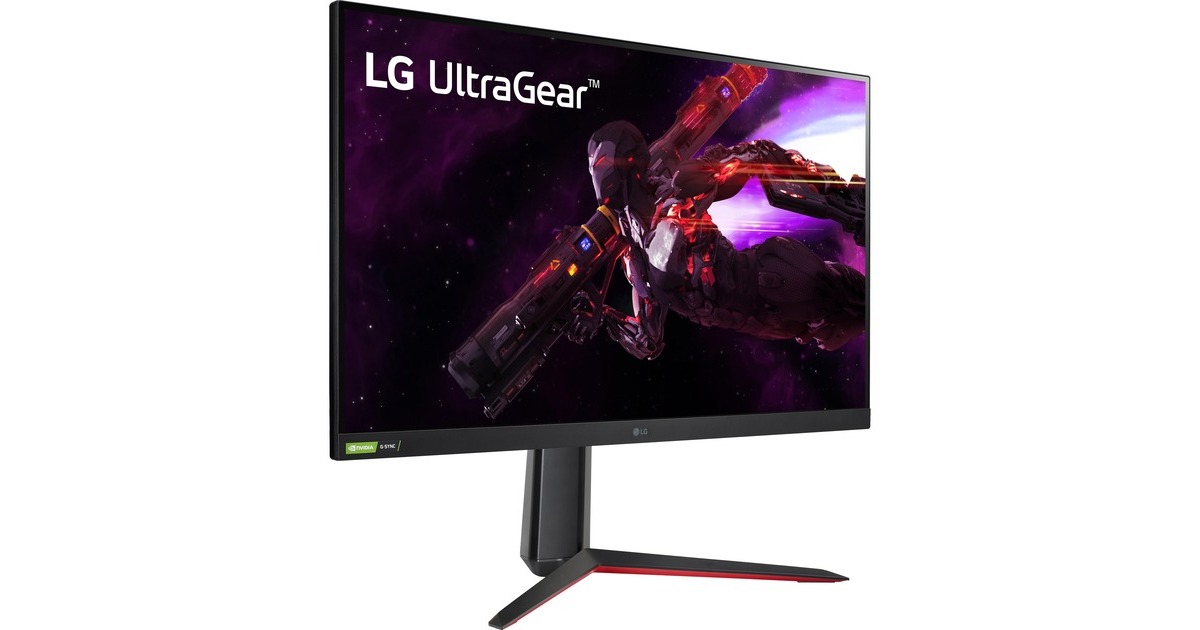 LG UltraGear 32GP850-B, Gaming-Monitor(80 cm (32 Zoll), schwarz/rot, QHD, IPS, AMD Free-Sync Premium, NVIDIA G-Sync kompatibel, HDR, 165Hz Panel)
