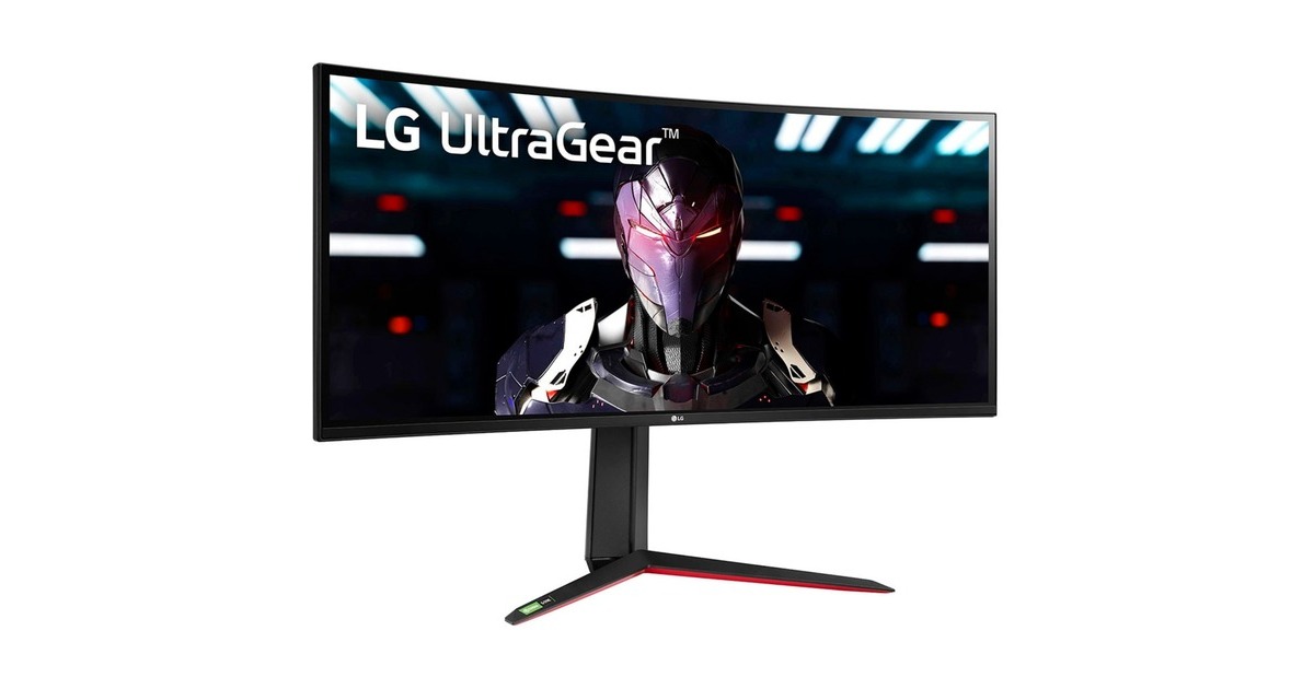 LG UltraGear 34GN850P-B, Gaming-Monitor(86.7 cm (34 Zoll), schwarz/rot, UWQHD, IPS, HDMI, DisplayPort, G-Sync komp., FreeSync, USB, Curved, 160Hz Panel, Outlet)