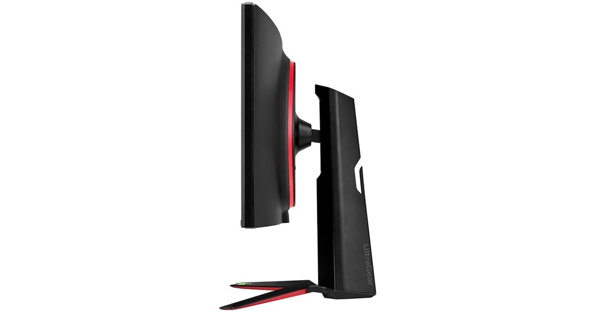 LG UltraGear 34GN850P-B, Gaming-Monitor(86.7 cm (34 Zoll), schwarz/rot, UWQHD, IPS, HDMI, DisplayPort, G-Sync komp., FreeSync, USB, Curved, 160Hz Panel, Outlet)