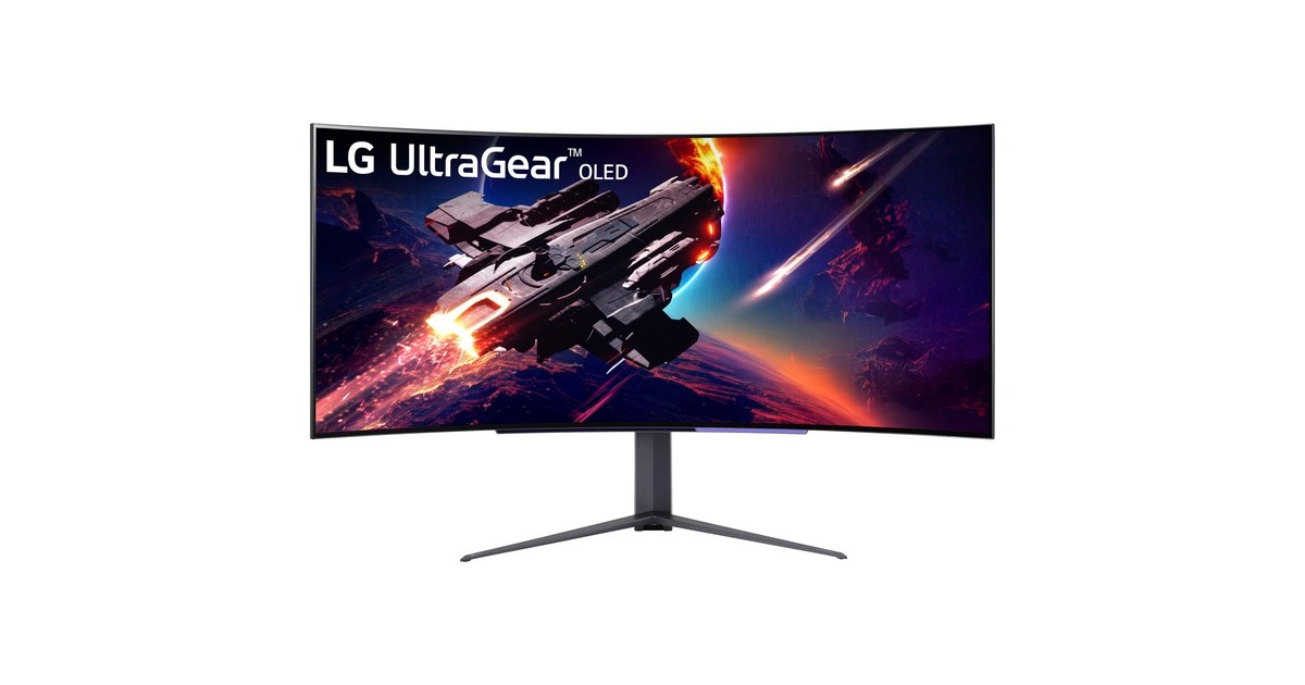 LG UltraGear 45GR95QE-B, OLED-Monitor(113 cm (45 Zoll), schwarz, QHD, Adaptive-Sync, Curved, 240Hz Panel)