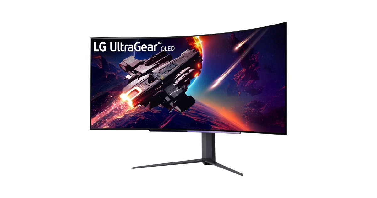 LG UltraGear 45GR95QE-B, OLED-Monitor(113 cm (45 Zoll), schwarz, QHD, Adaptive-Sync, Curved, 240Hz Panel)