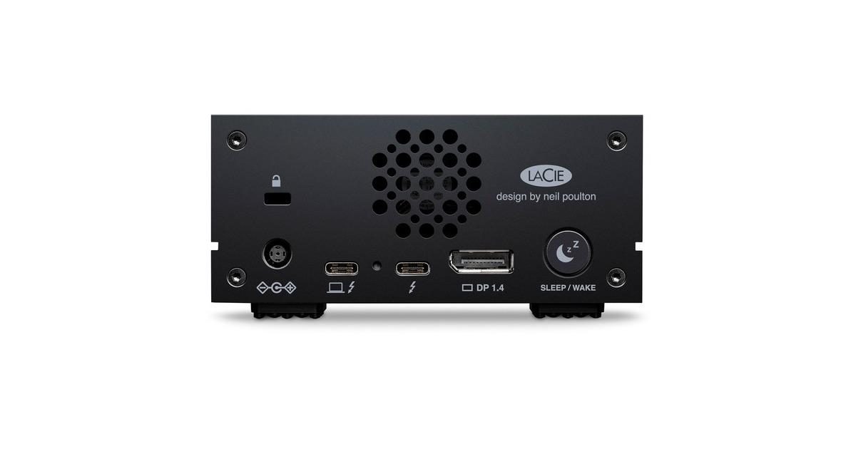 LaCie 1big Dock 20 TB, Externe Festplatte(schwarz, extern, 2x Thunderbolt 3)