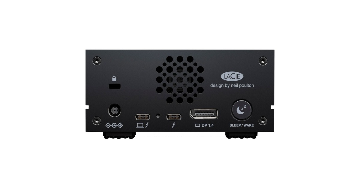 LaCie 1big Dock 8 TB, Externe Festplatte(schwarz, extern, 2x Thunderbolt 3)