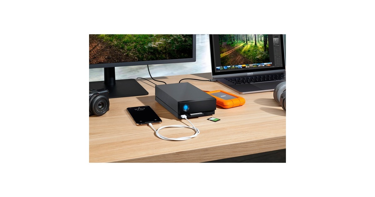LaCie 1big Dock 8 TB, Externe Festplatte(schwarz, extern, 2x Thunderbolt 3)