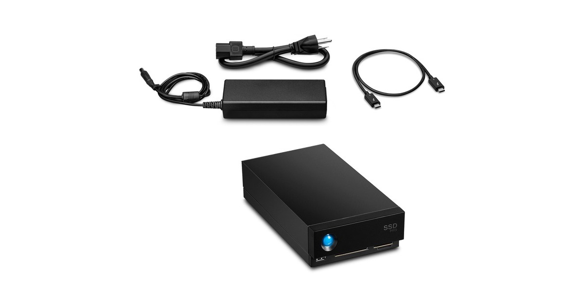 LaCie 1big Dock Pro 4 TB, Externe SSD(schwarz, 2x Thunderbolt 3)