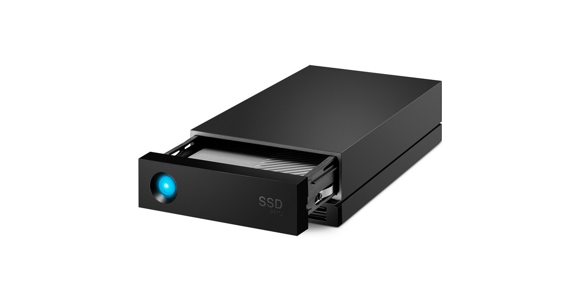 LaCie 1big Dock SSD Pro 2TB, Externe Festplatte(schwarz, Thunderbolt 3)