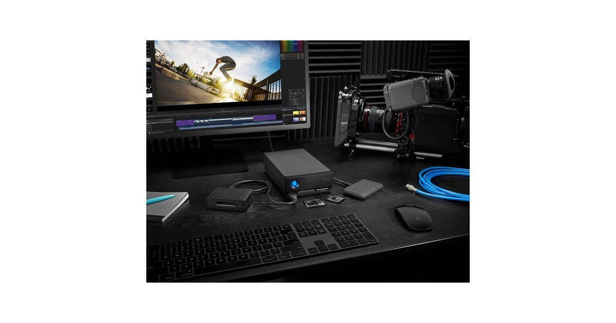 LaCie 1big Dock SSD Pro 2TB, Externe Festplatte(schwarz, Thunderbolt 3)