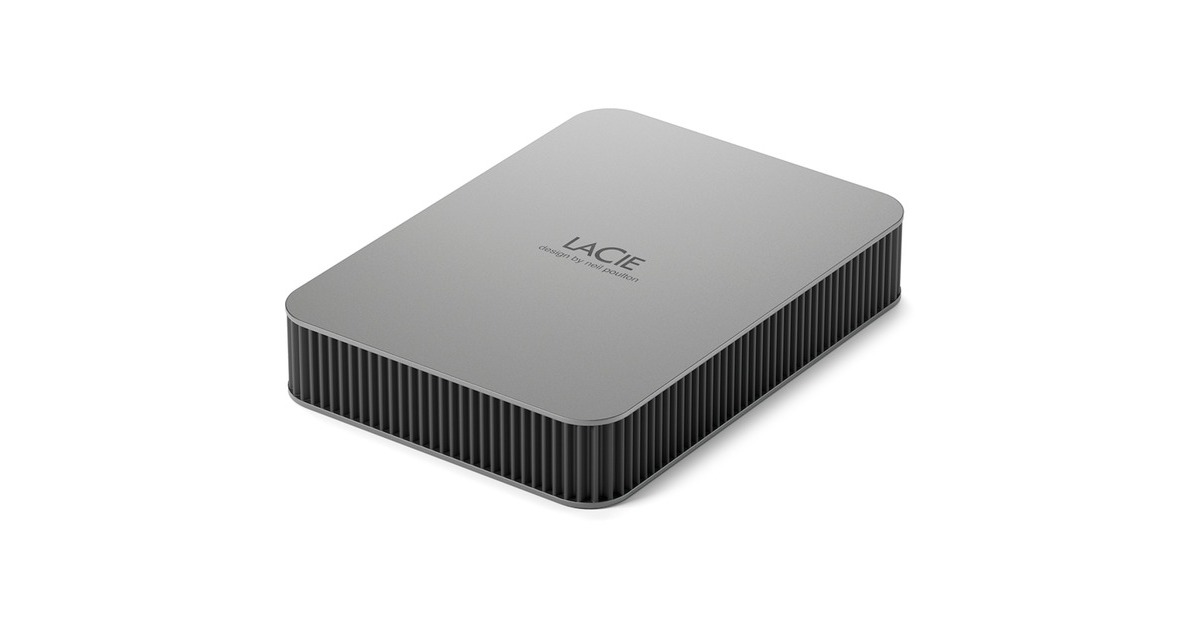 LaCie Mobile Drive Secure 5 TB, Externe Festplatte(grau, USB-C 3.2 (5 Gbit/s))