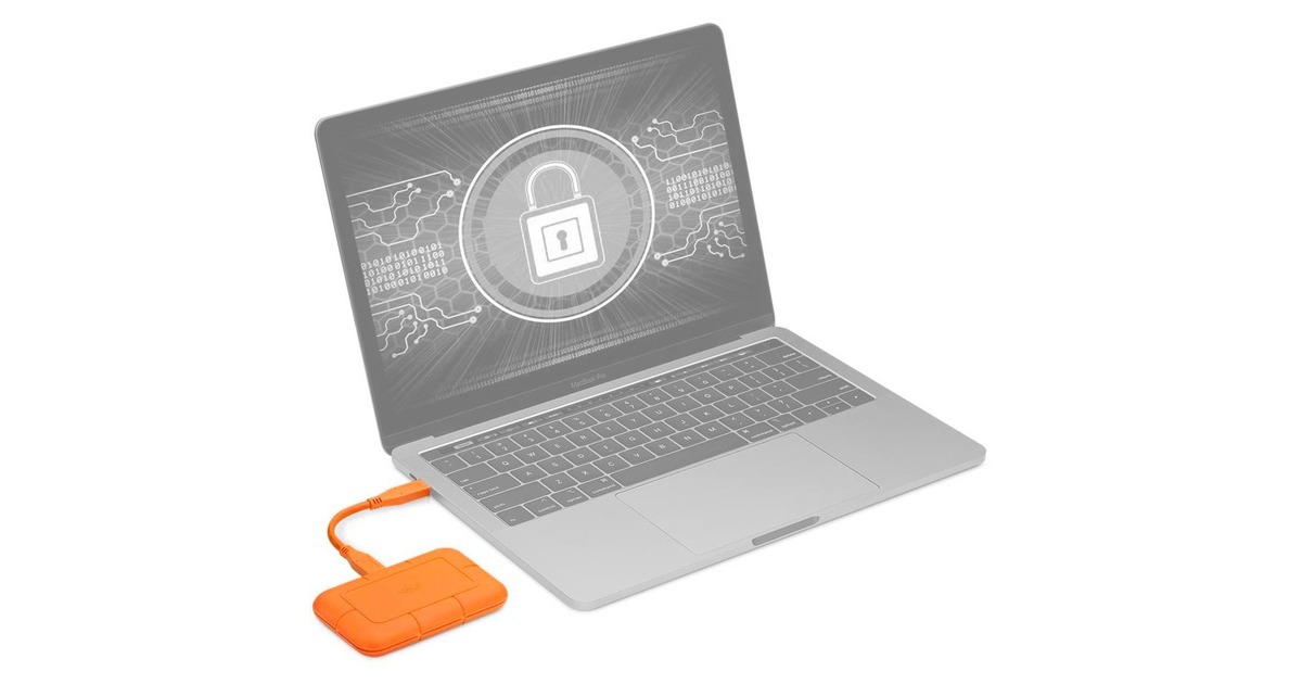 LaCie RUGGED SSD 500 GB, Externe SSD(orange, USB-C 3.2 Gen 1 (5 Gbit/s))