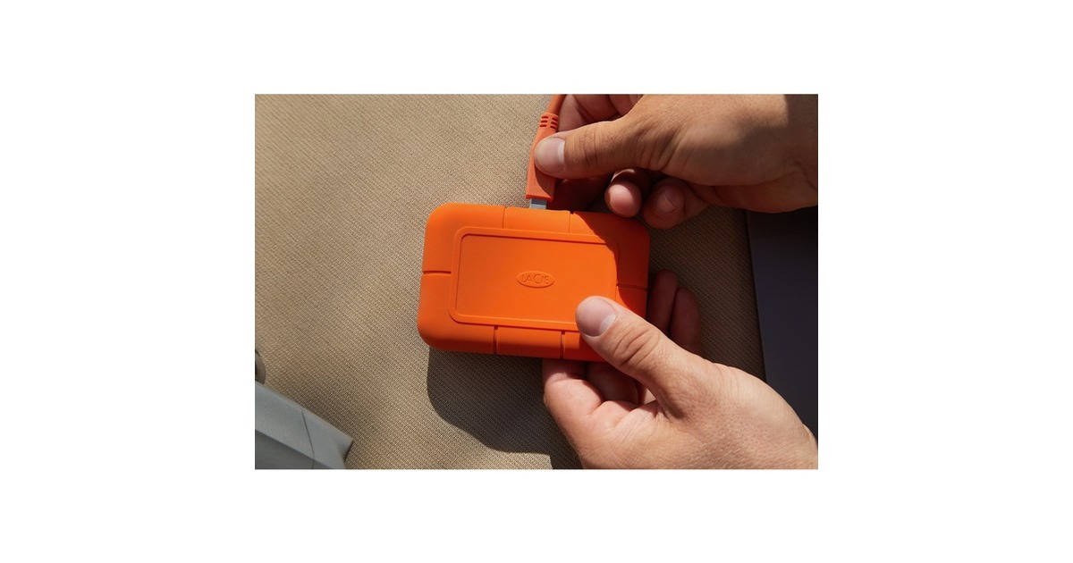 LaCie RUGGED SSD 500 GB, Externe SSD(orange, USB-C 3.2 Gen 1 (5 Gbit/s))