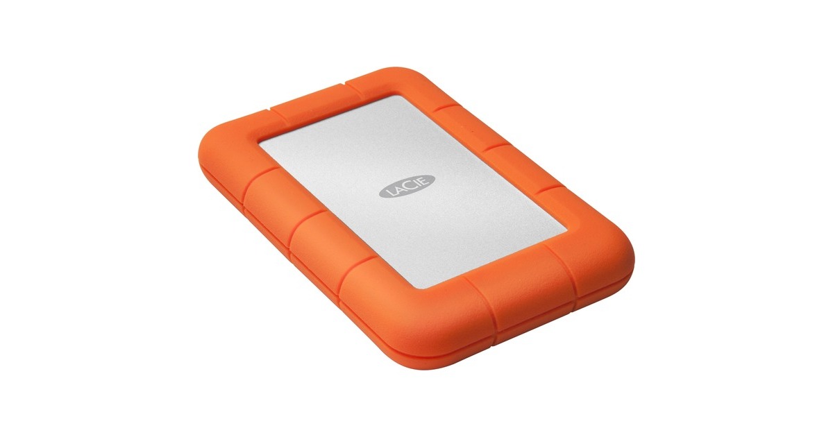 LaCie Rugged Mini 5 TB, Externe Festplatte(silber/orange, Micro-USB-B 3.2 Gen 1 (5 Gbit/s))