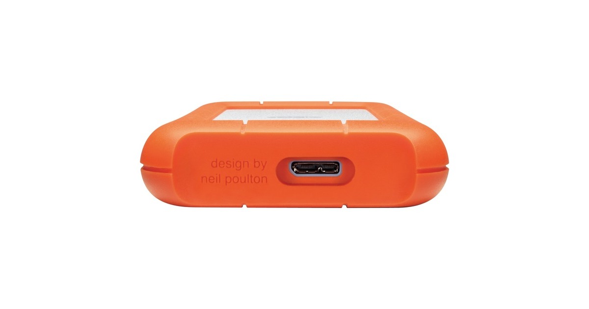 LaCie Rugged Mini 5 TB, Externe Festplatte(silber/orange, Micro-USB-B 3.2 Gen 1 (5 Gbit/s))
