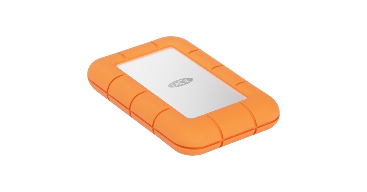 LaCie Rugged Mini SSD 2 TB, Externe SSD(orange/silber, USB-C 3.2 Gen 2x2 (20 Gbit/s))