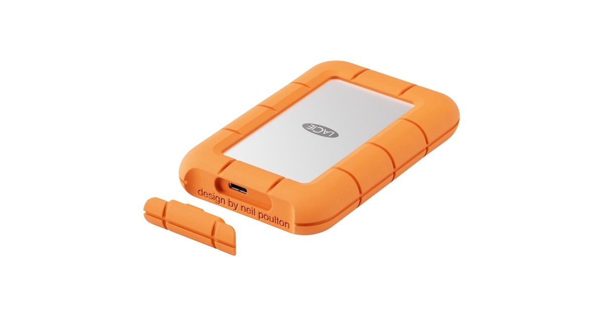 LaCie Rugged Mini SSD 2 TB, Externe SSD(orange/silber, USB-C 3.2 Gen 2x2 (20 Gbit/s))