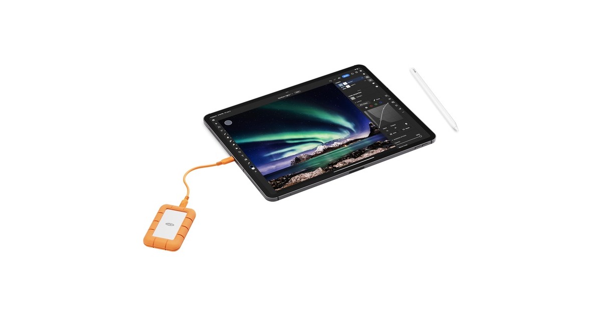 LaCie Rugged Mini SSD 4 TB, Externe SSD(orange/silber, USB-C 3.2 Gen 2x2 (20 Gbit/s))