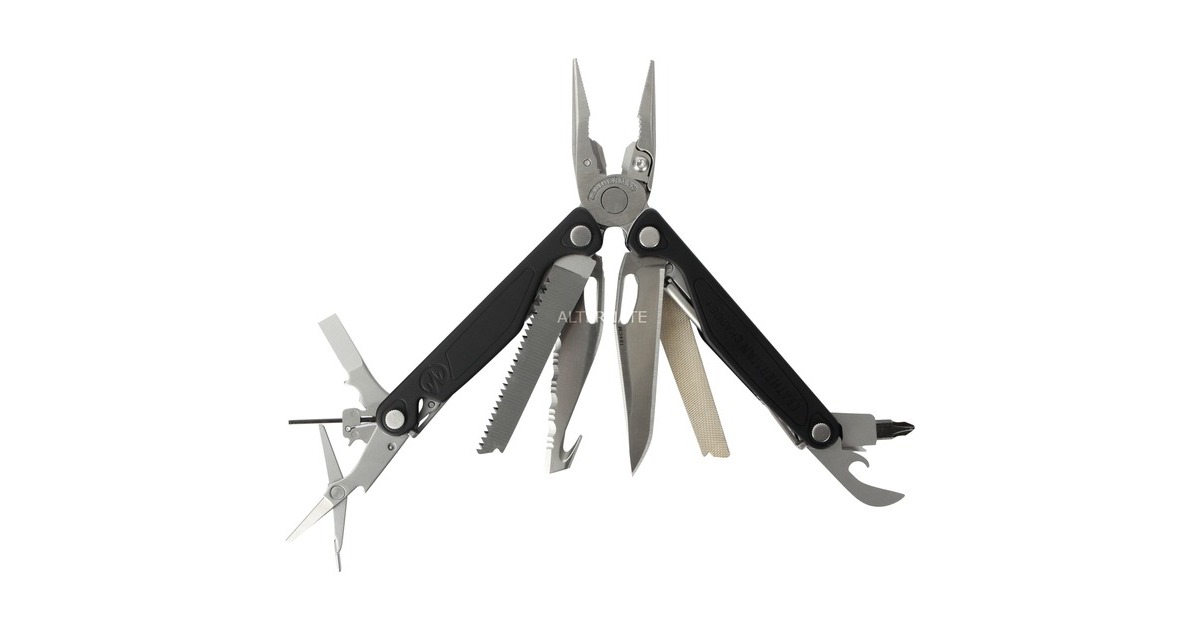 Leatherman Multitool Charge+, metrische Bits(silber/schwarz, 19 Tools, mit Holster)