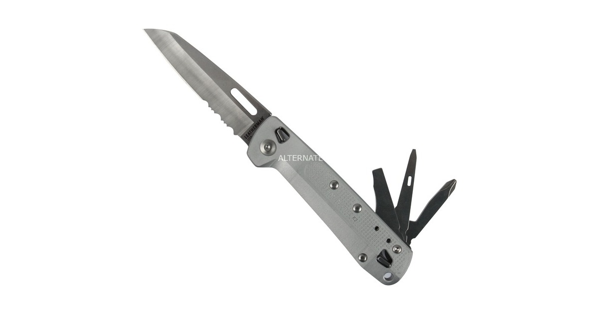 Leatherman Multitool FREE K2(silber, 8 Tools)