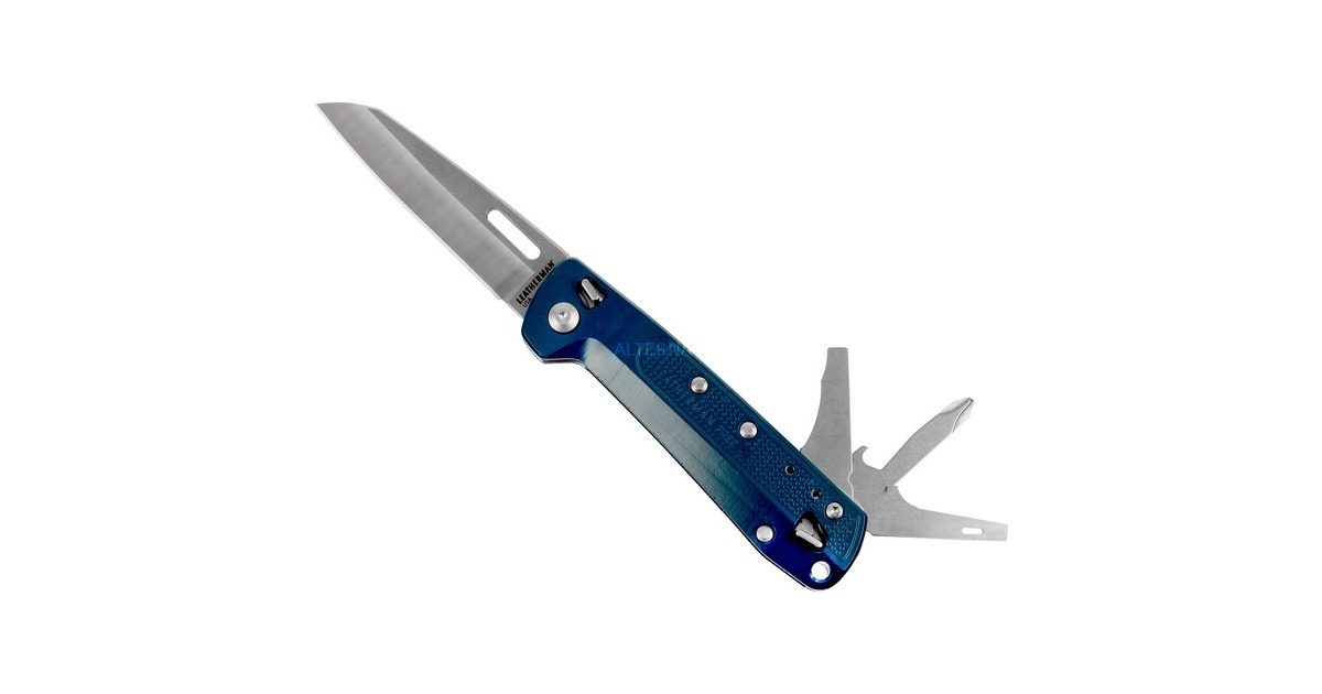 Leatherman Multitool FREE K2(dunkelblau, 8 Tools)