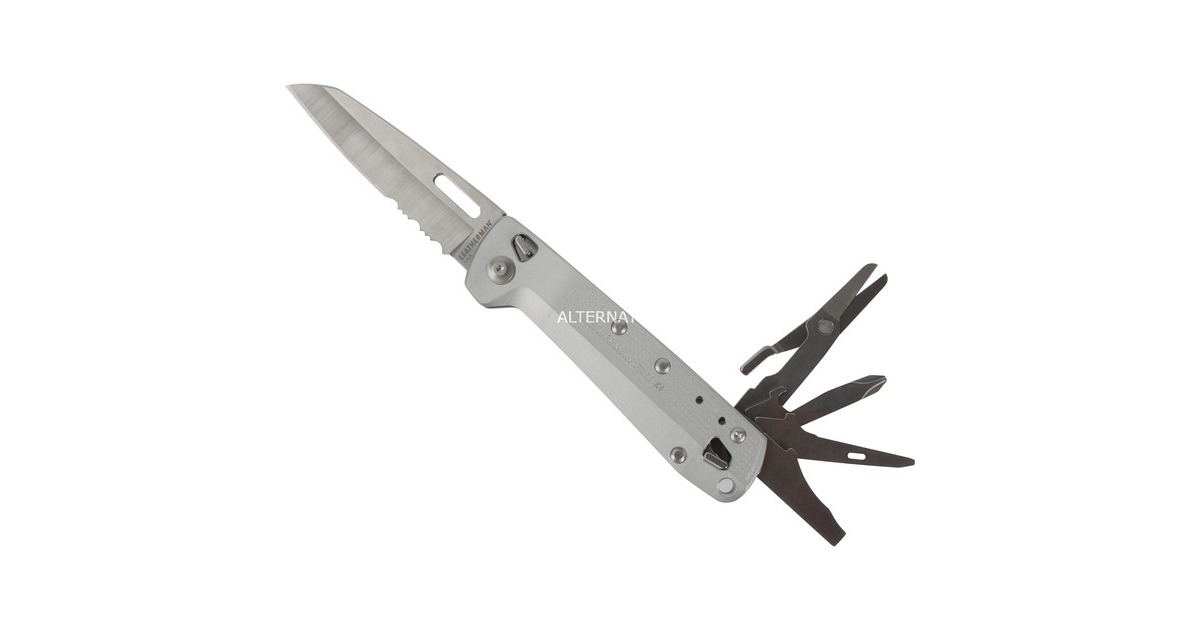 Leatherman Multitool FREE K4X(silber, 9 Tools)