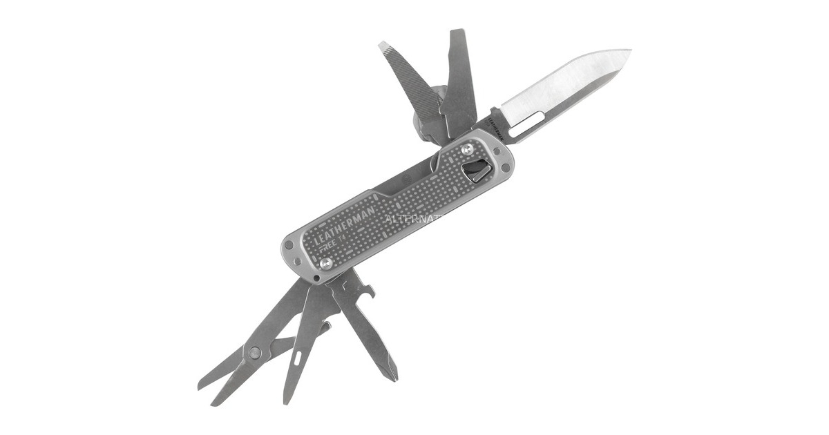 Leatherman Multitool FREE T4(edelstahl, 12 Tools)