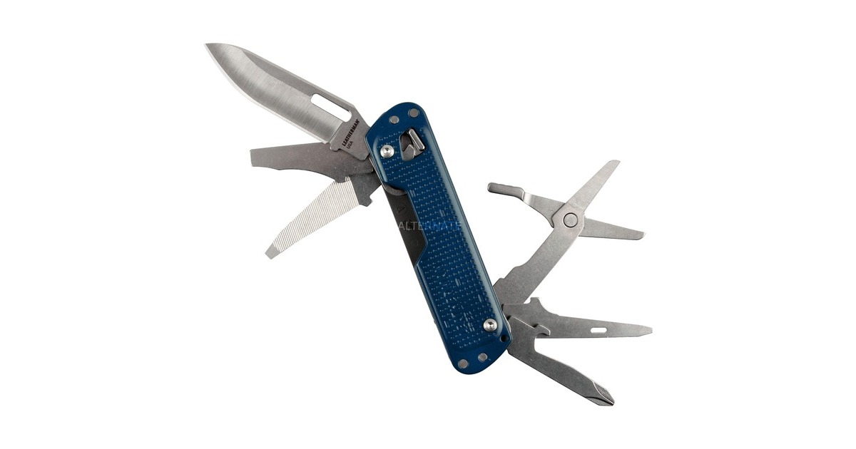 Leatherman Multitool FREE T4(dunkelblau, 12 Tools)