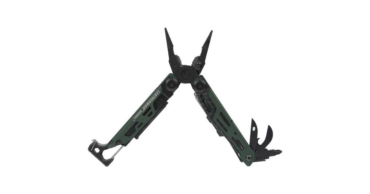 Leatherman Multitool SIGNAL(olivgrün, 19 Tools)