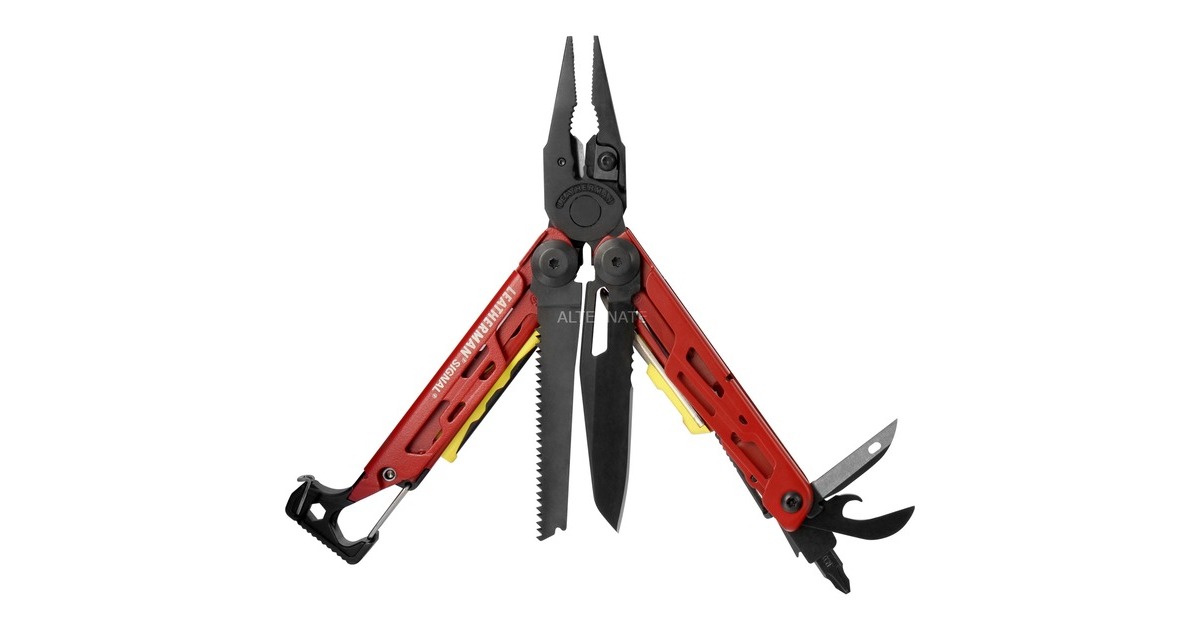 Leatherman Multitool SIGNAL(dunkelrot, 19 Tools)