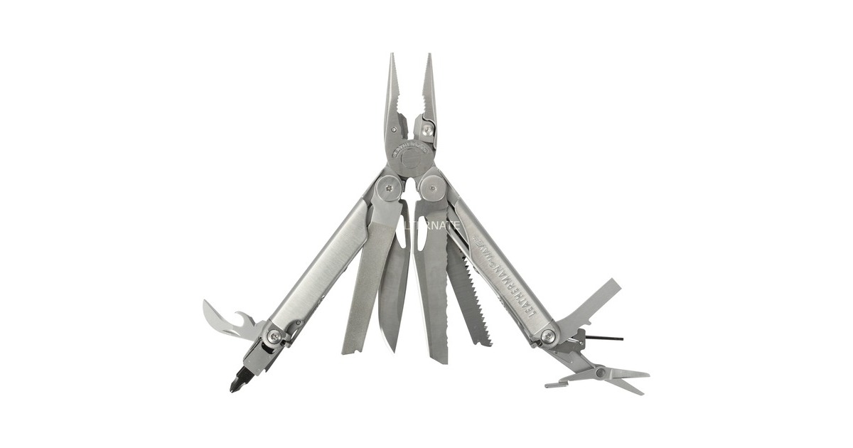 Leatherman Multitool Wave+(edelstahl, 17 Tools, mit Nylon Sheath)